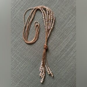 Elegant Gold Beaded Necklace